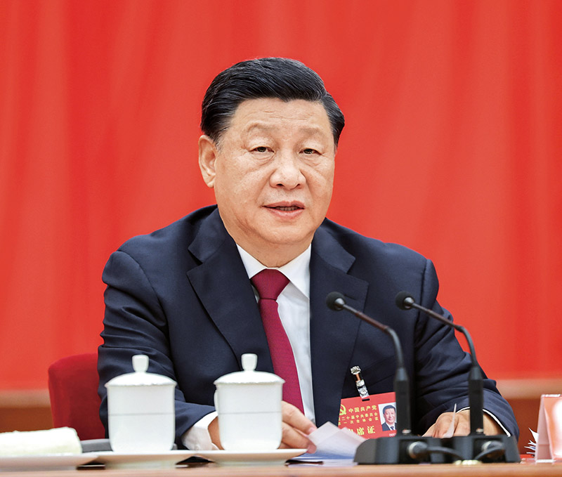 习近平：为实现党的二十大确定的目标任务而团结奋斗